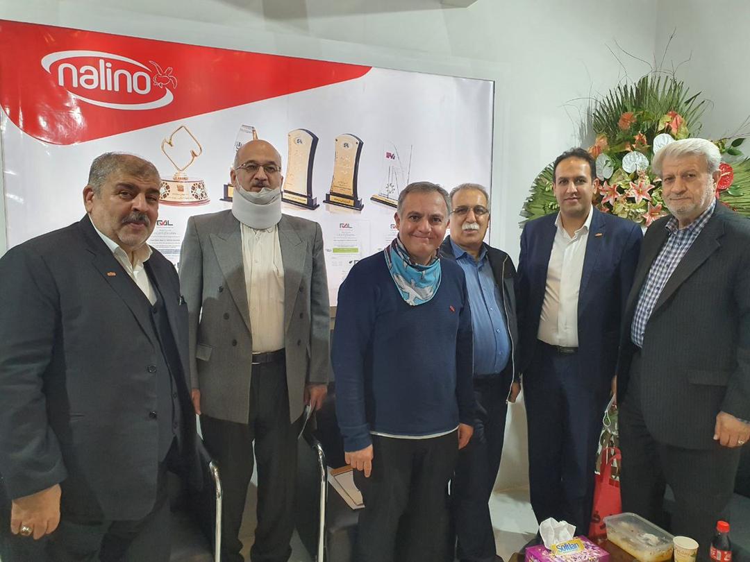 بازدید سرپرست امور صنایع سازمان صمت تهران از غرفه محصولات نالینو